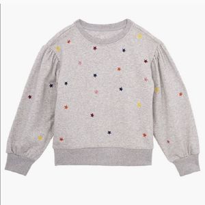 AG Adriano Goldschmied Kids Leyla Stars Embroidered Sweatshirt